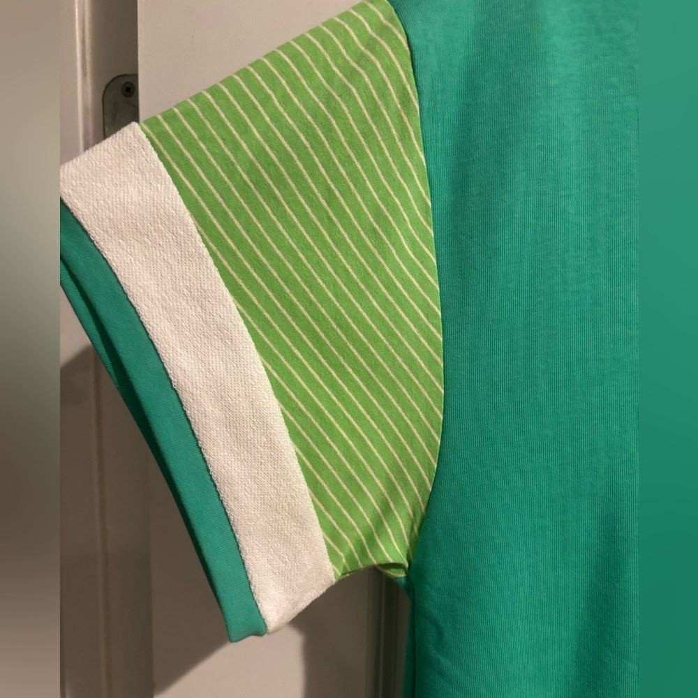 Umgee Polo style shirt in Green and White - Picture 6 of 9
